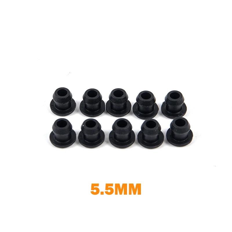 Black Silicone Rubber Snap-On Hole Plug