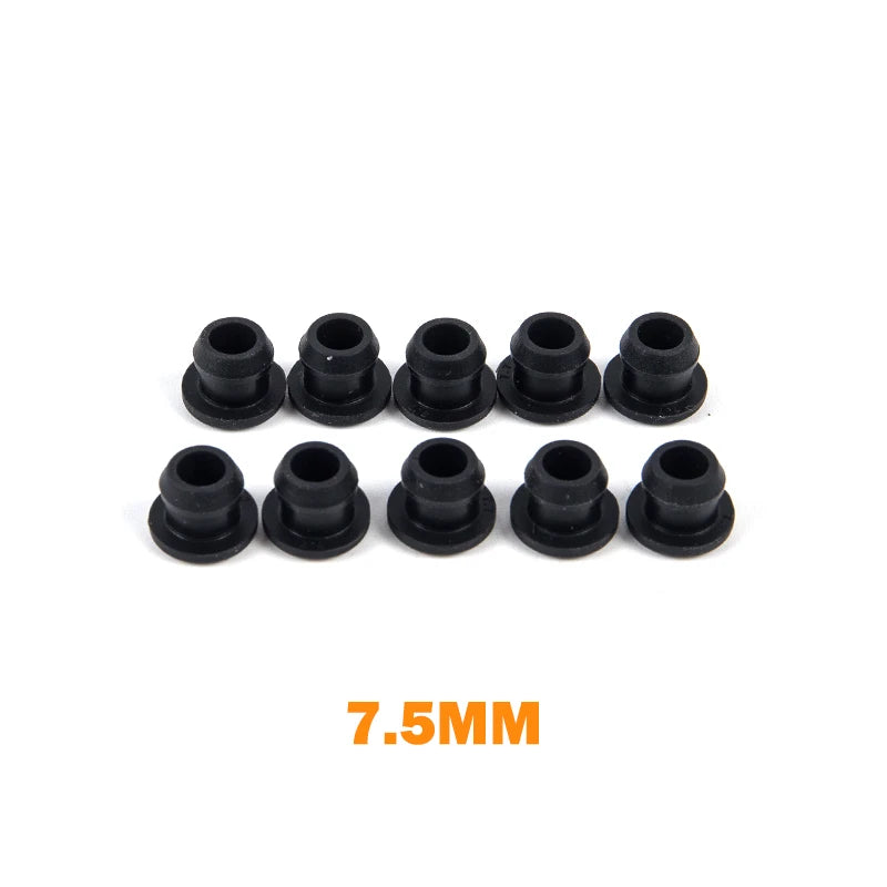 Black Silicone Rubber Snap-On Hole Plug