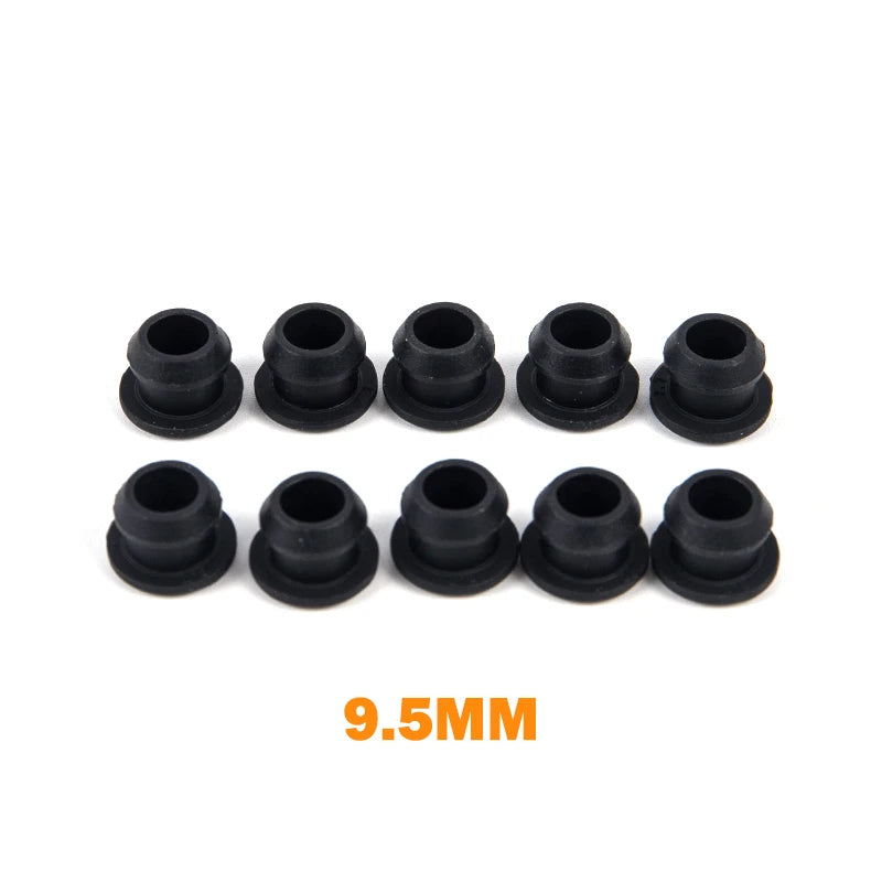 Black Silicone Rubber Snap-On Hole Plug