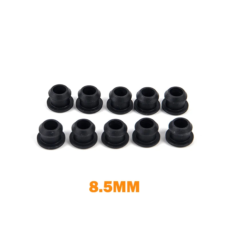 Black Silicone Rubber Snap-On Hole Plug