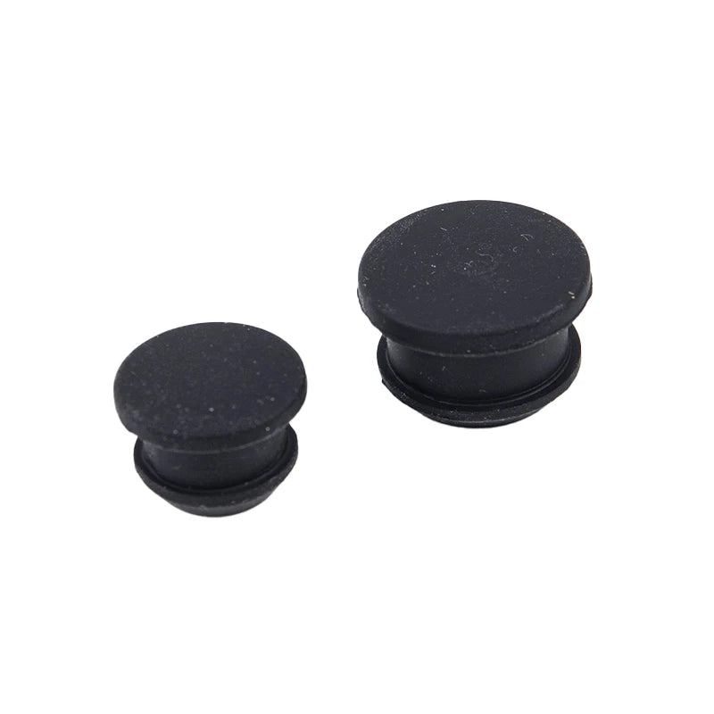 Black Silicone Rubber Snap-On Hole Plug
