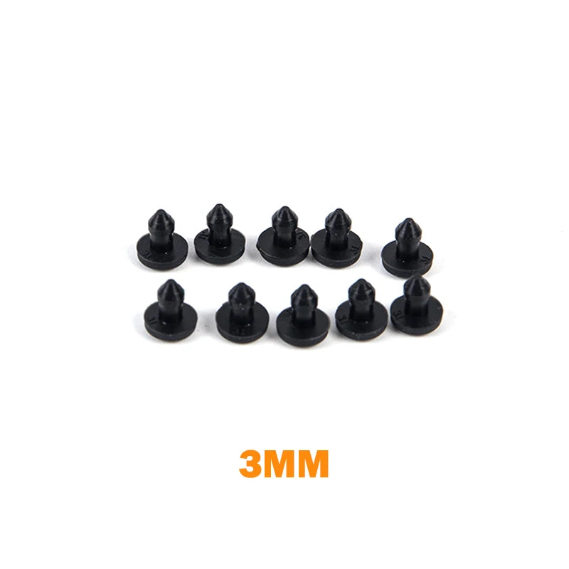 Black Silicone Rubber Snap-On Hole Plug