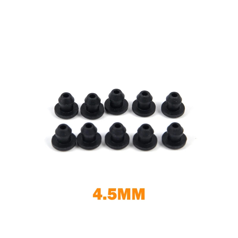 Black Silicone Rubber Snap-On Hole Plug