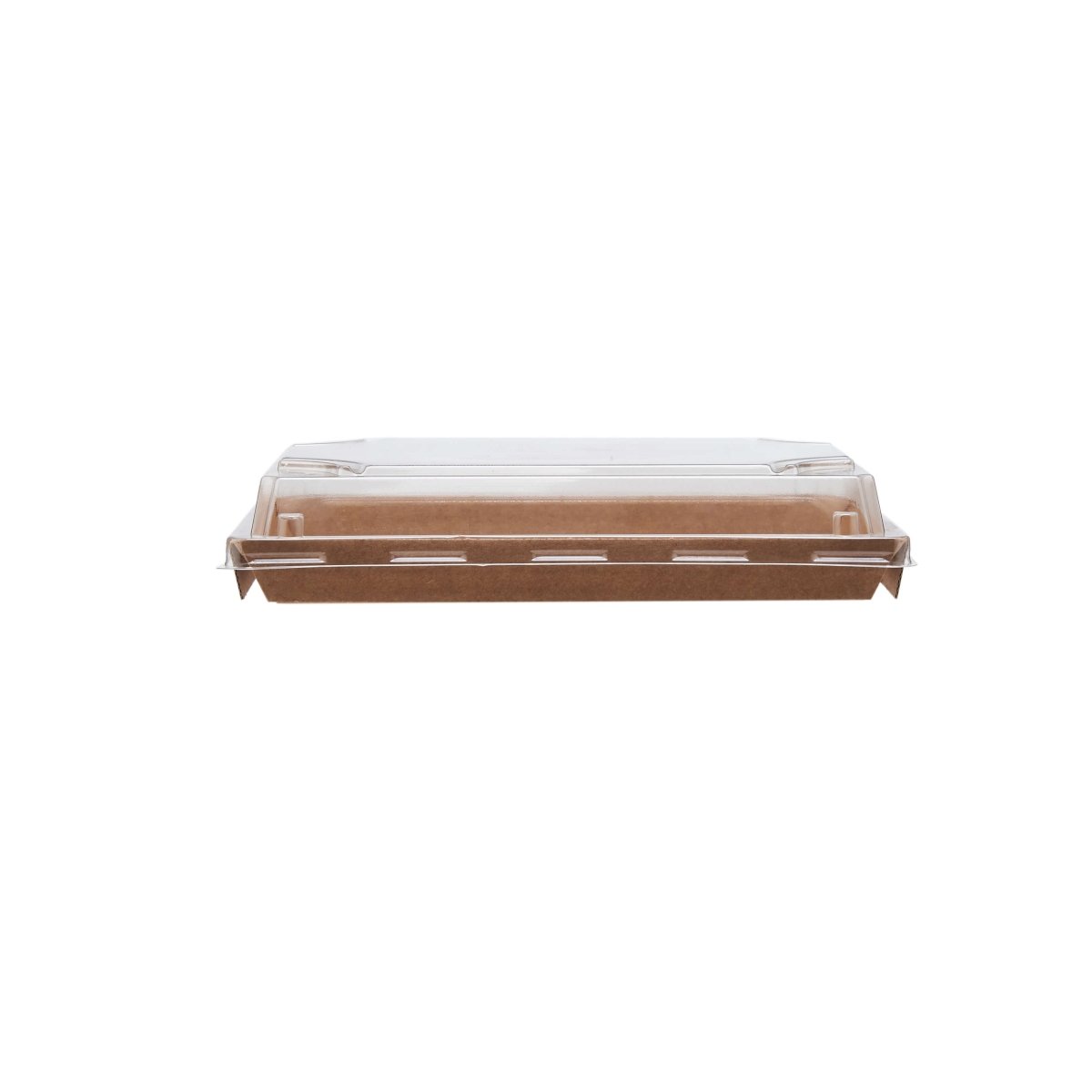 Kraft Flute Sushi Container With Lid - hotpackwebstore.com - Kraft Sushi Containers