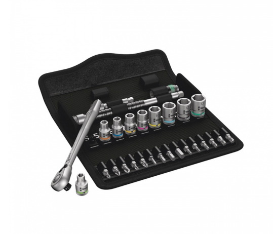 WERA 8100 SA 8 Zyklop Metal Ratchet Set with Switch Lever