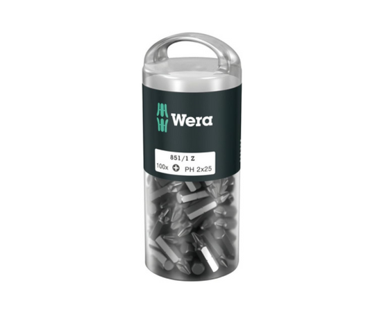 Wera 851/1 Z PH2 x 25 mm Phillips Bits