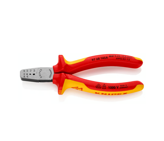 KNIPEX 97 68 145 A Crimping Pliers for Wire Ferrules