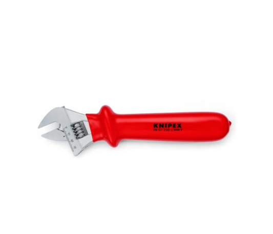 KNIPEX 98 07 250 – VDE Adjustable Insulated Wrench