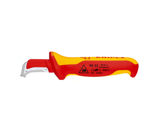 KNIPEX 98 55 Stripping Knife with Guide Shoe