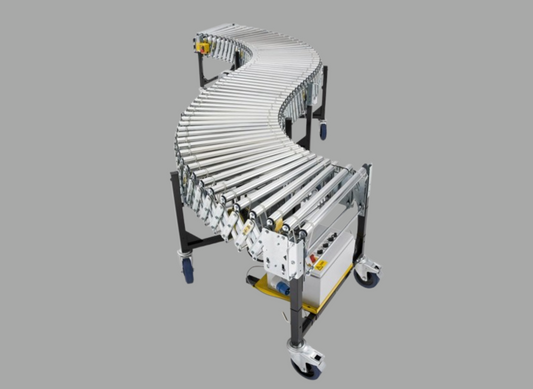 Powered Flexible Expandable Roller Conveyor