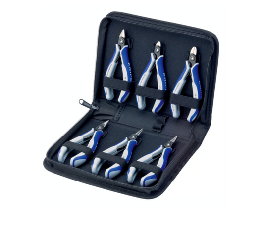 KNIPEX Case for Electronics Pliers – 6-Piece Set for Electronic Component Work