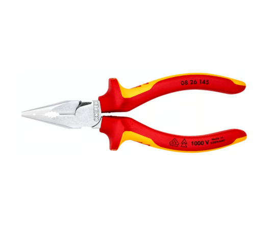 KNIPEX 08 26 145 Needle-Nose Combination Pliers – Precision, Durability, and Safety