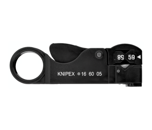 Knipex 16 60 05 SB stripping tool – coax cable stripper for RG 58, RG