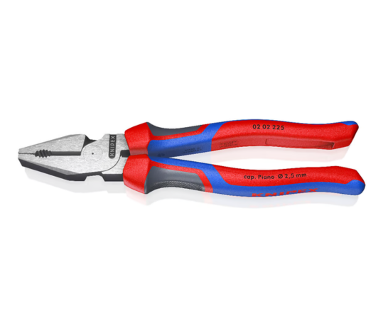 KNIPEX 02 02 225 High Leverage Combination Pliers – Comfort & Precision for Heavy-Duty Tasks