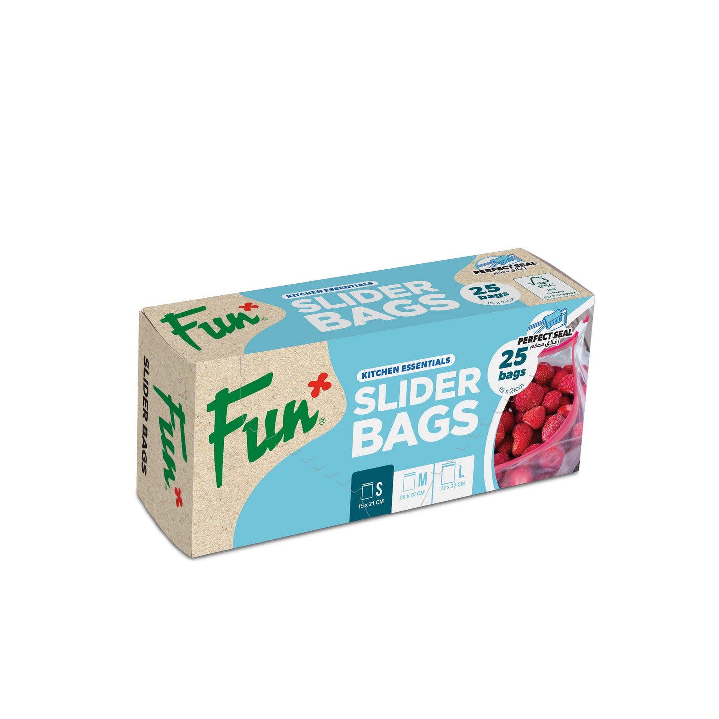 Fun® Clear Slider bags 15x21cm [25pcs x 1pkt]