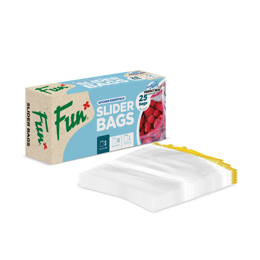 Fun® Clear Slider bags 15x21cm [25pcs x 1pkt]