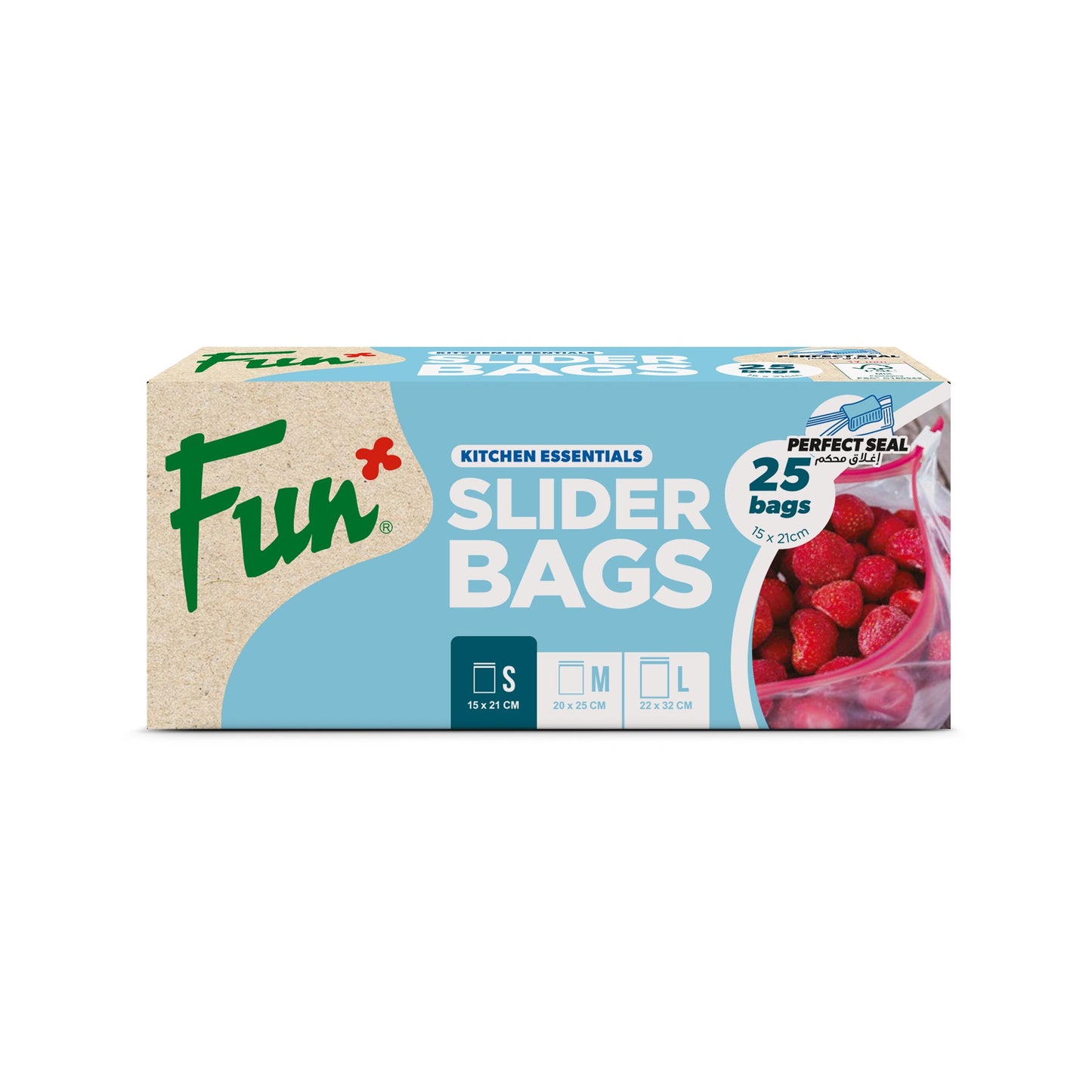 Fun® Clear Slider bags 15x21cm [25pcs x 1pkt]