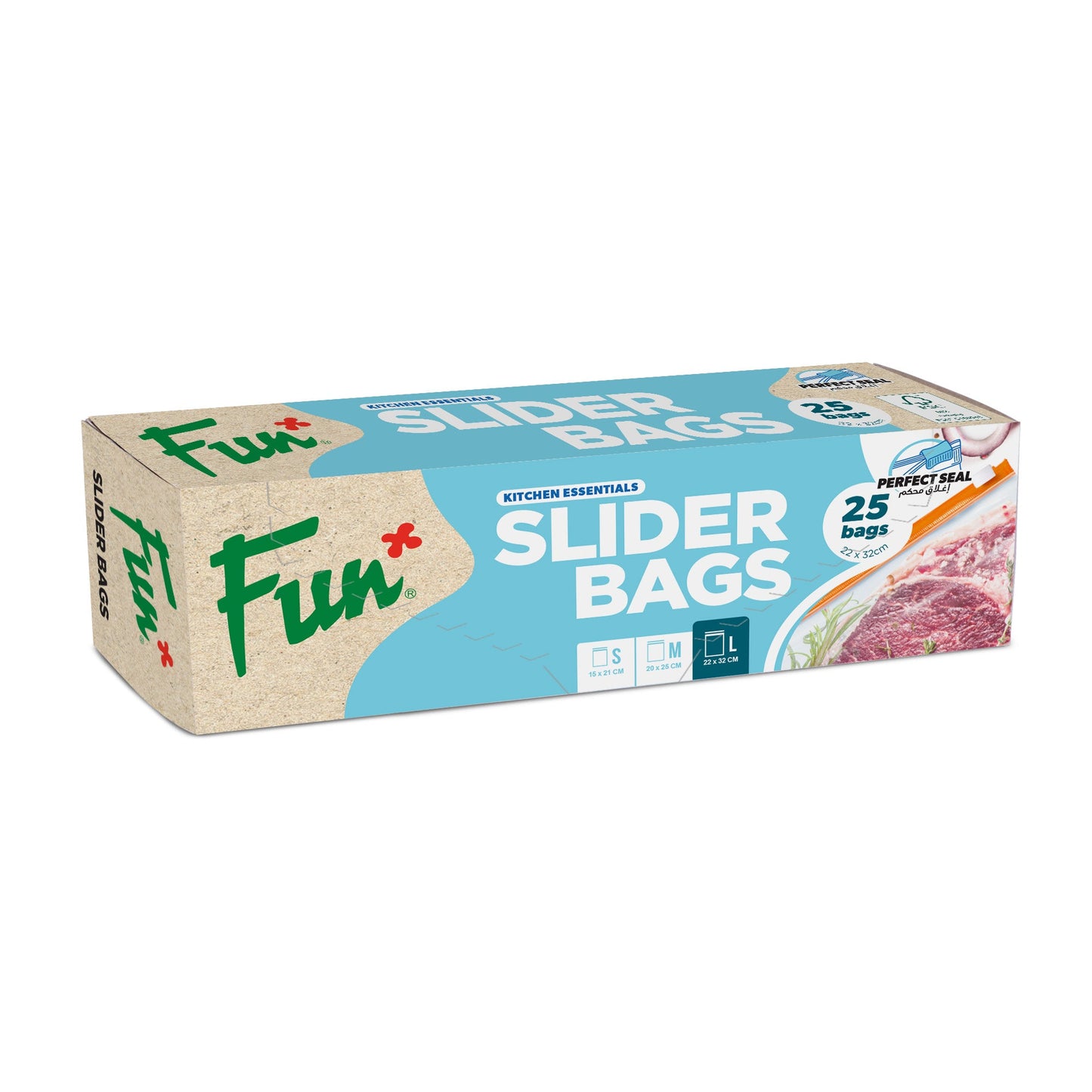 Fun® Clear Slider bags 22x32cm [25pcsx1pkt]
