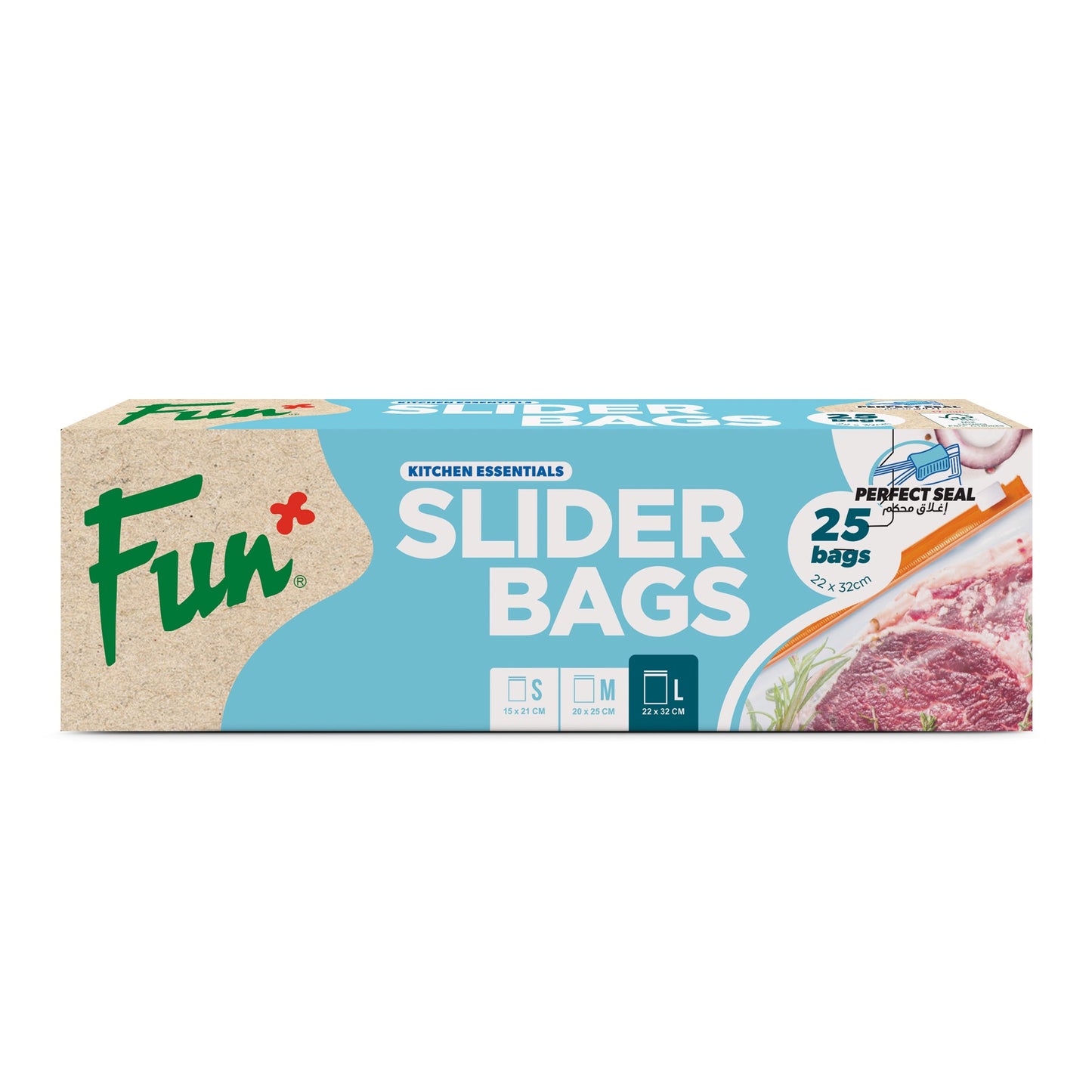 Fun® Clear Slider bags 22x32cm [25pcsx1pkt]