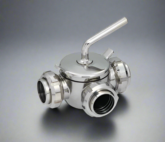 MS Three-Way Valves SS316 Food Grade