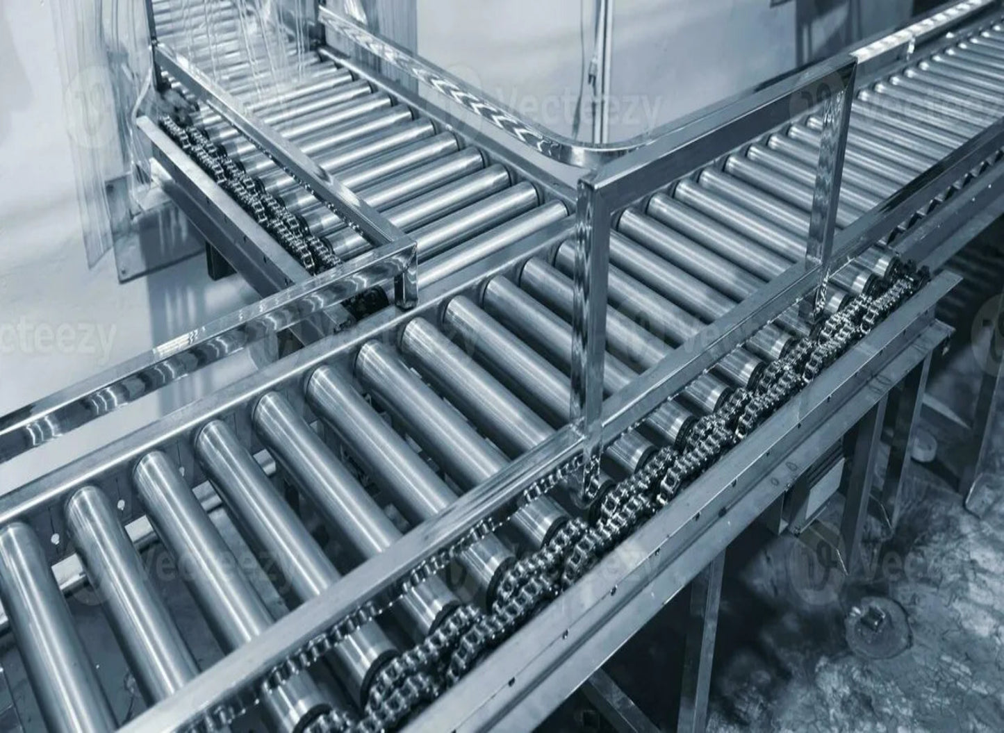 Stainless Steel Powered Roller Conveyor