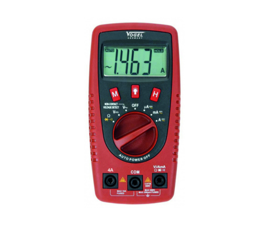 VOGEL Digital Multimeter, IP44, 0 - 600 V | High-Precision Electrical Measuring Instrument