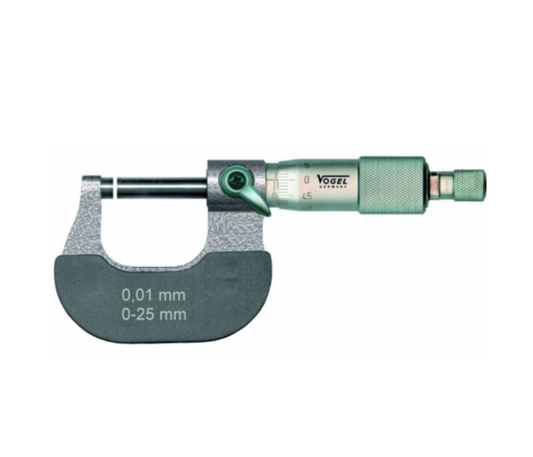 WOGEL External Micrometer DIN 863 – 0 - 25 mm | High Precision | Measuring Tool