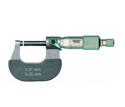 WOGEL External Micrometer DIN 863 – 25 - 50 mm | High Precision | Measuring Tool