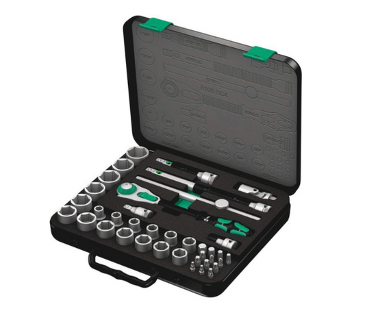 Wera Zyklop 8100 SC 4 SAE Ratchet Set