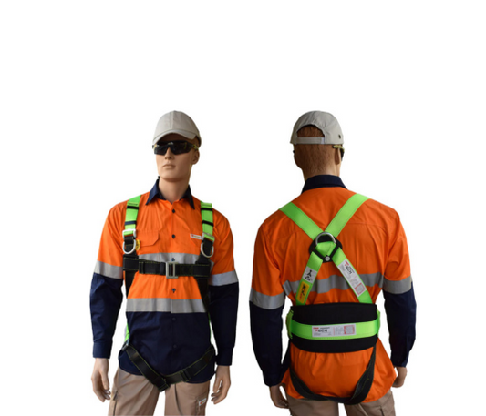 VPlus 100059 - Full Body Harness with Integrated Belt, Brand JECH