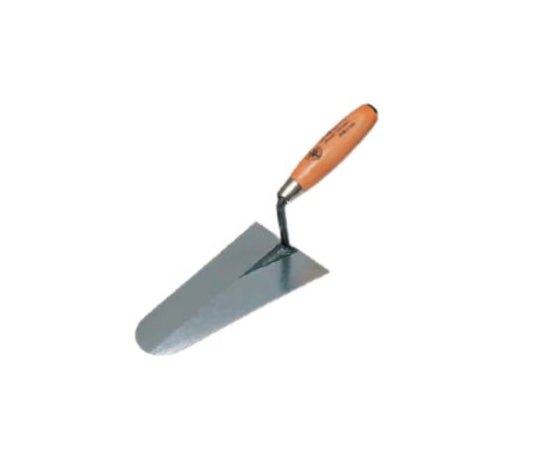 OSCA Large Round Trowel Italian Type Wooden Handle 160 mm Professional Masonry Finishing Trowel